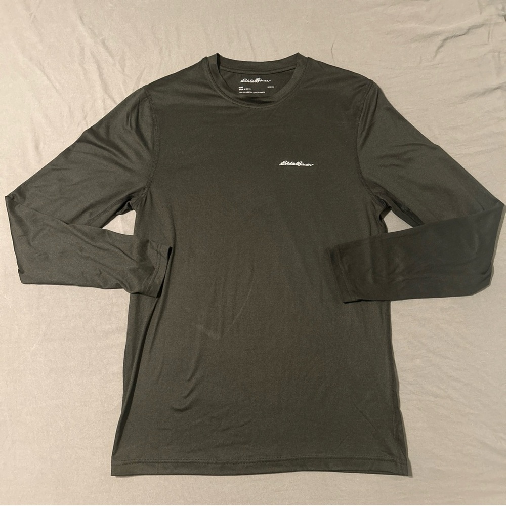 Eddie Bauer Men's Dark Gray Long Sleeve Tee size Medium